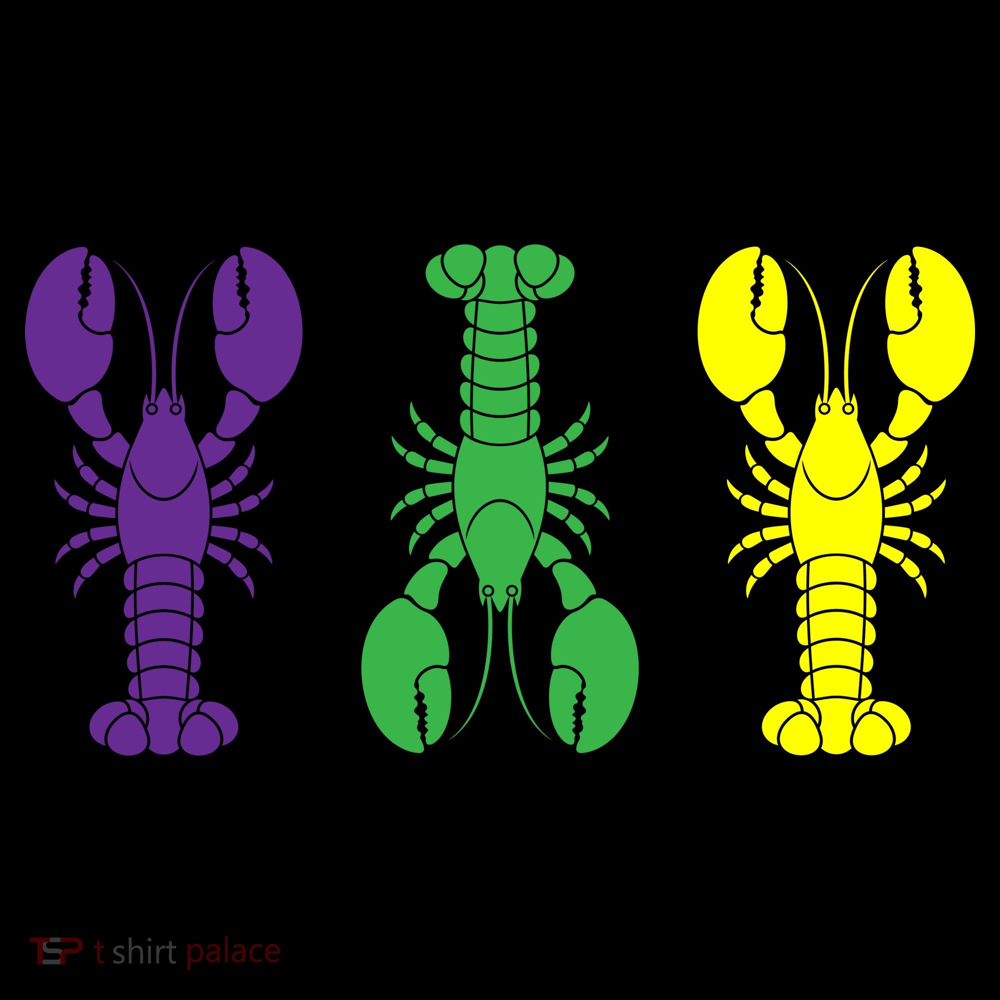 Mardi Gras Craw Fish Button