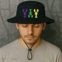 Mardi Gras Craw Fish Bucket Hat thumb 2