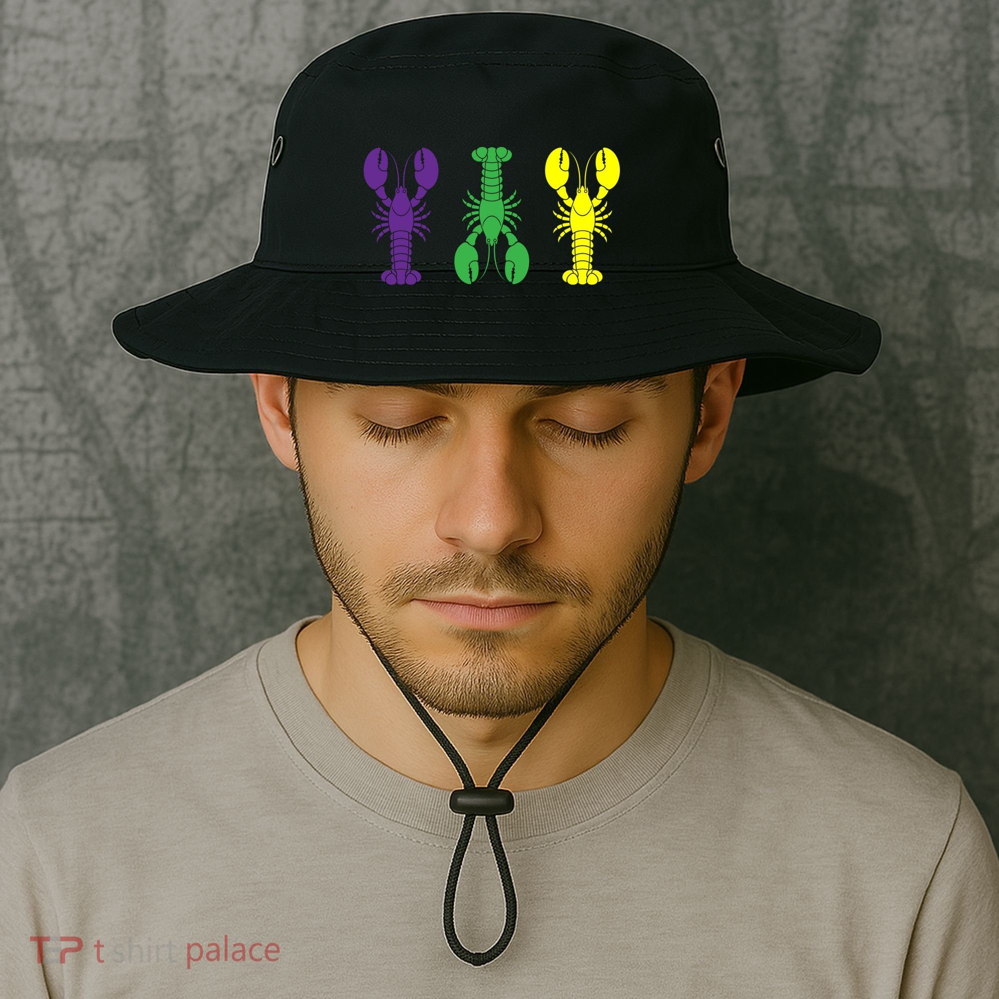 Mardi Gras Craw Fish Bucket Hat