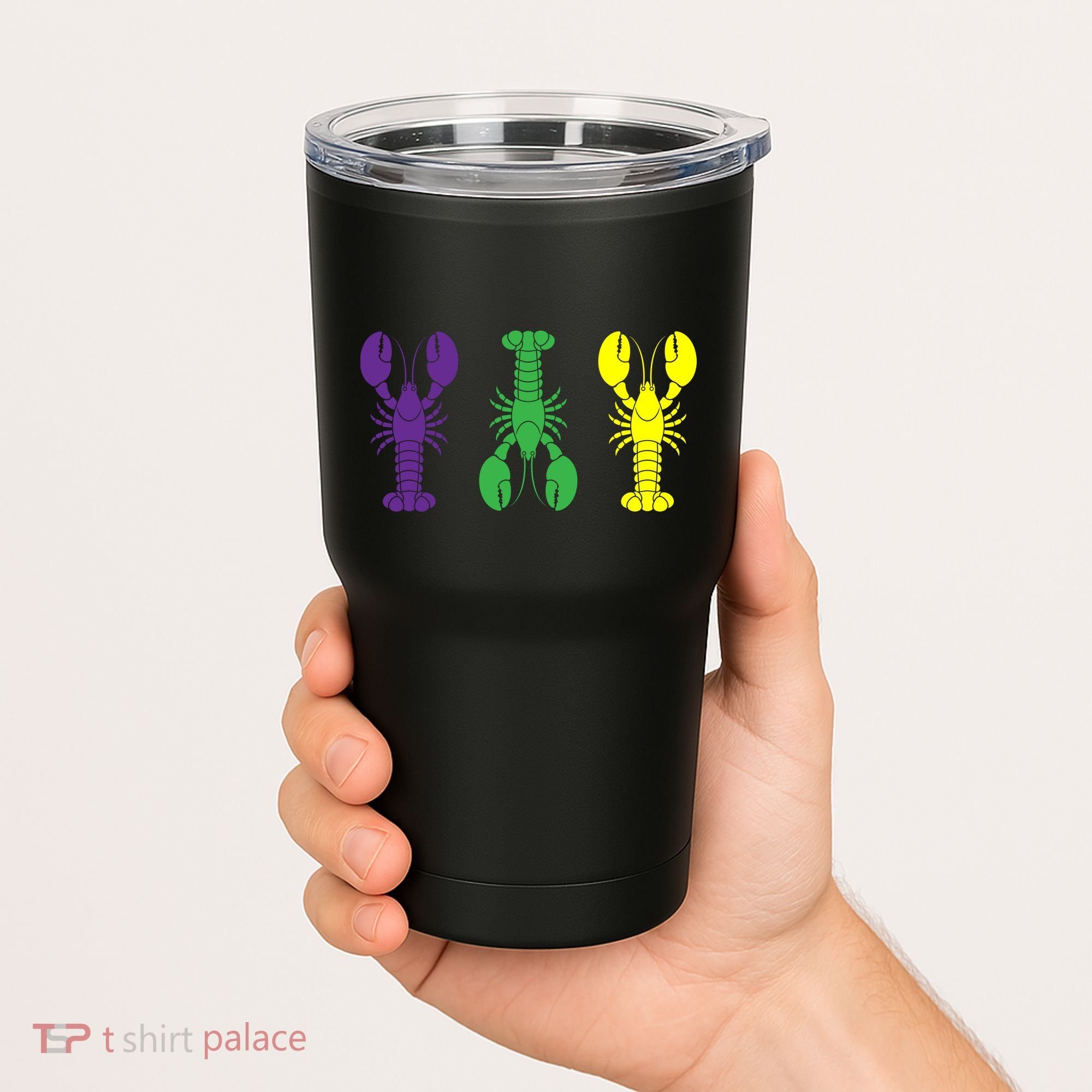 Mardi Gras Craw Fish Tumbler