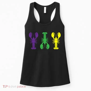 Mardi Gras Craw Fish Women's Tank Top