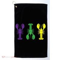 Mardi Gras Craw Fish Golf Towel thumb 0