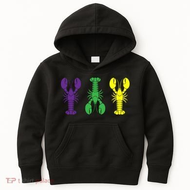 Mardi Gras Craw Fish Kids Hoodie