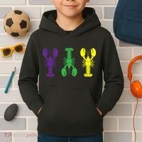 Mardi Gras Craw Fish Kids Hoodie thumb 2