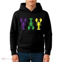 Mardi Gras Craw Fish Kids Hoodie thumb 4