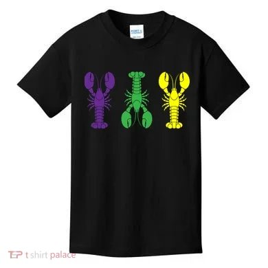 Mardi Gras Craw Fish Kids T-Shirt