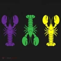 Mardi Gras Craw Fish Kids T-Shirt thumb 4