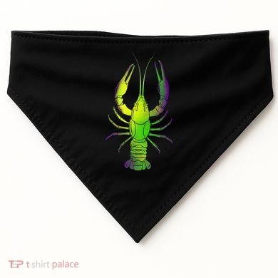 Mardi Gras Crawfish USA-Made Doggie Bandana