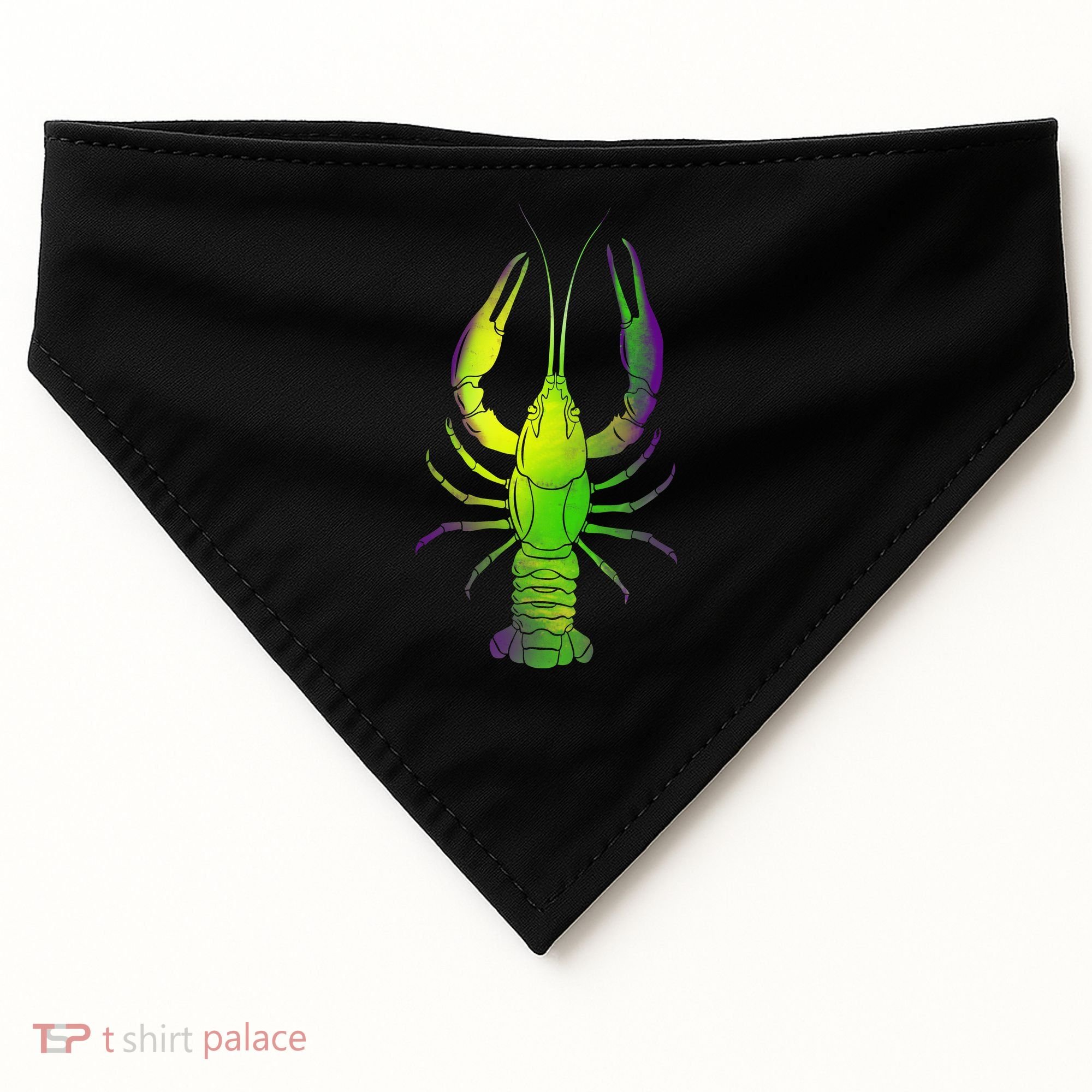 Mardi Gras Crawfish USA-Made Doggie Bandana