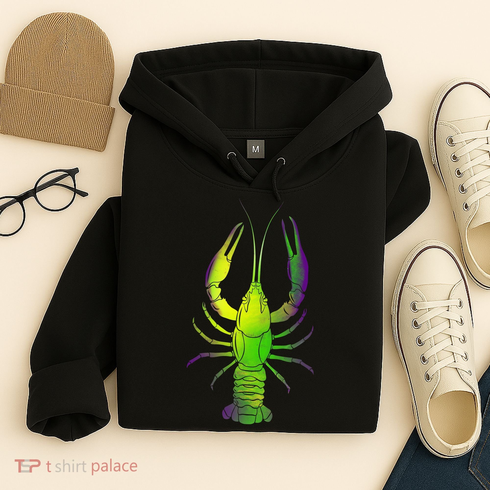Mardi Gras Crawfish Hoodie