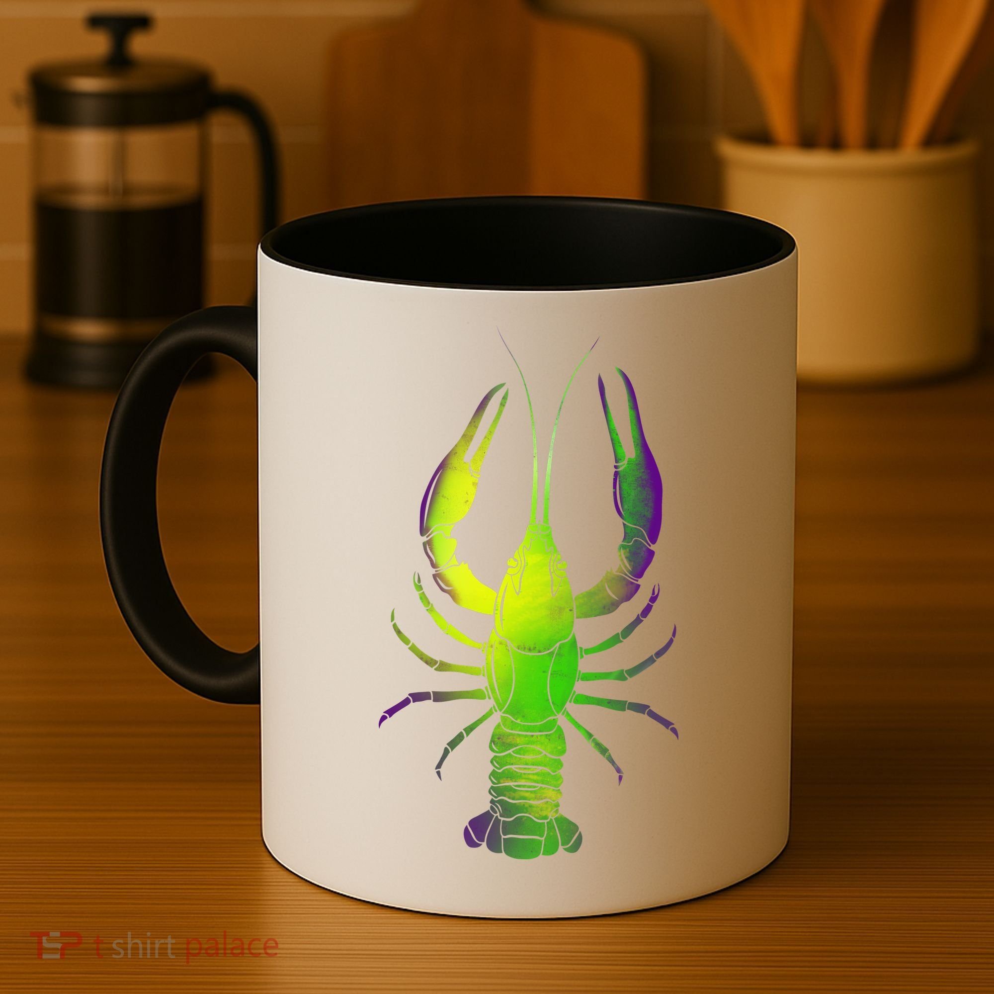 Mardi Gras Crawfish Coffee Mug