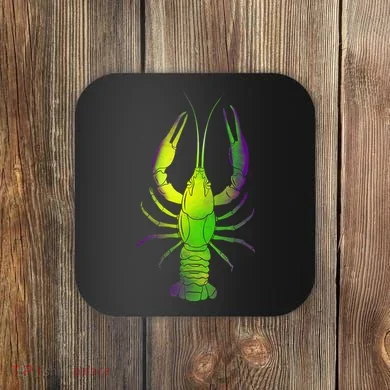 Mardi Gras Crawfish Coaster