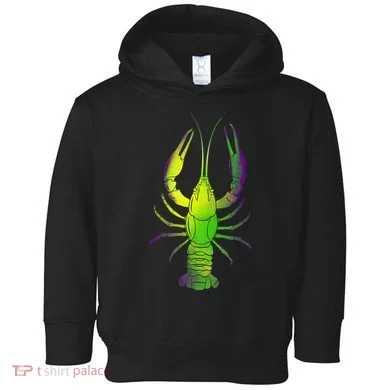 Mardi Gras Crawfish Toddler Hoodie