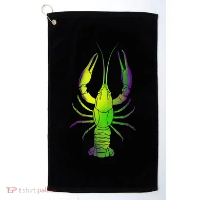 Mardi Gras Crawfish Golf Towel