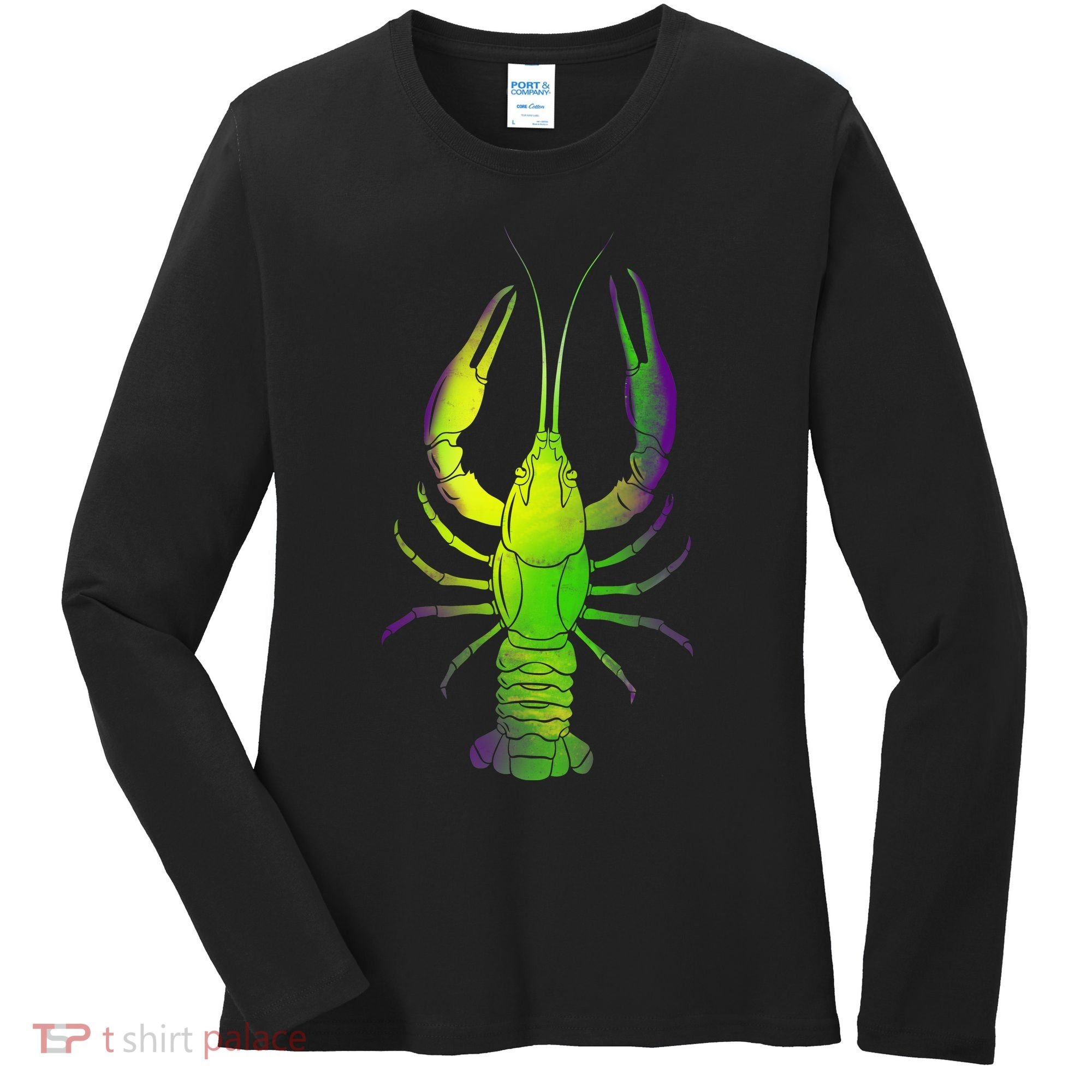 Mardi Gras Crawfish Women's Long Sleeve Shirt