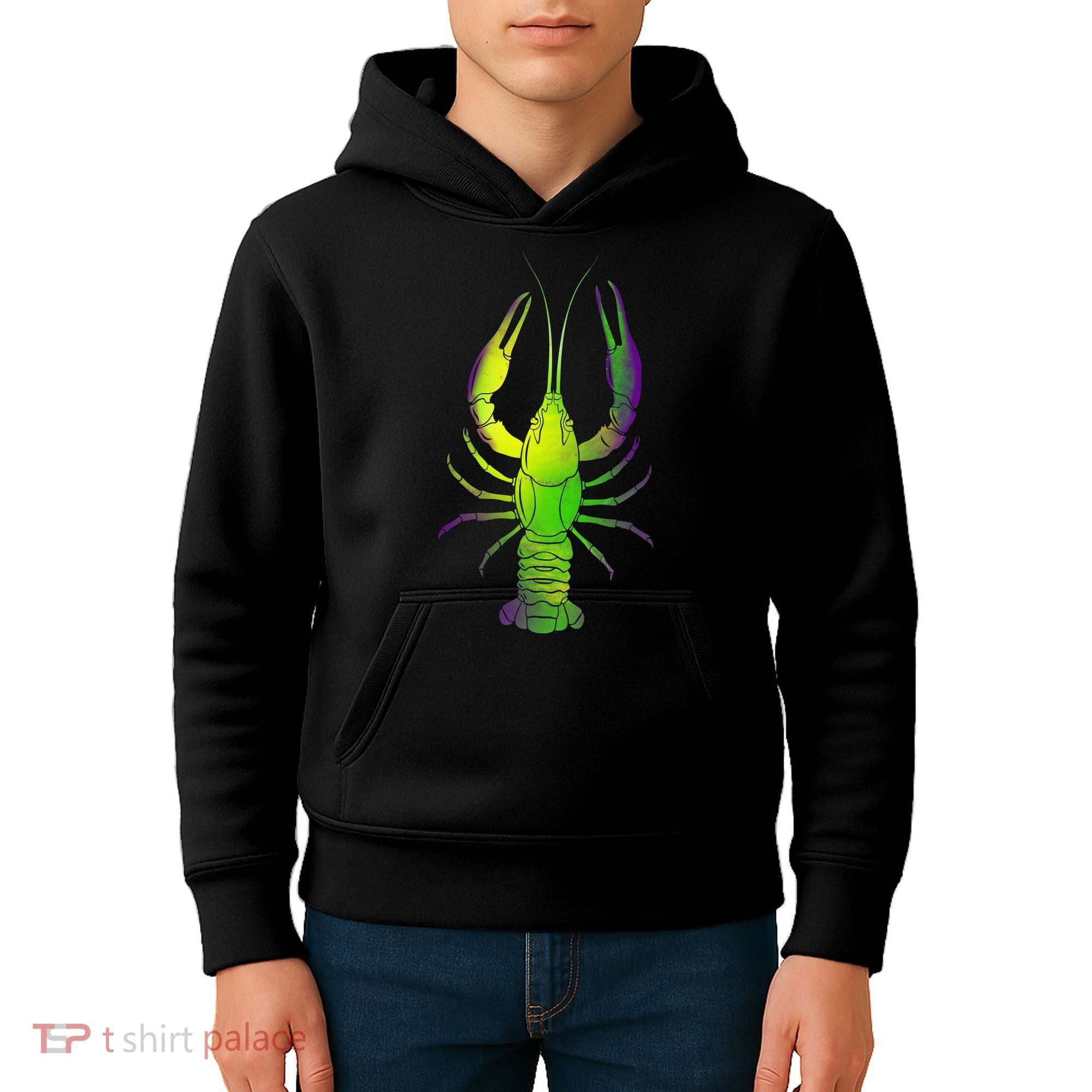 Mardi Gras Crawfish Kids Hoodie