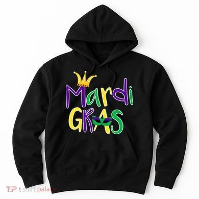 Mardi Gras Crown Logo Hoodie