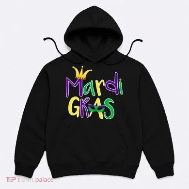 Mardi Gras Crown Logo Hoodie