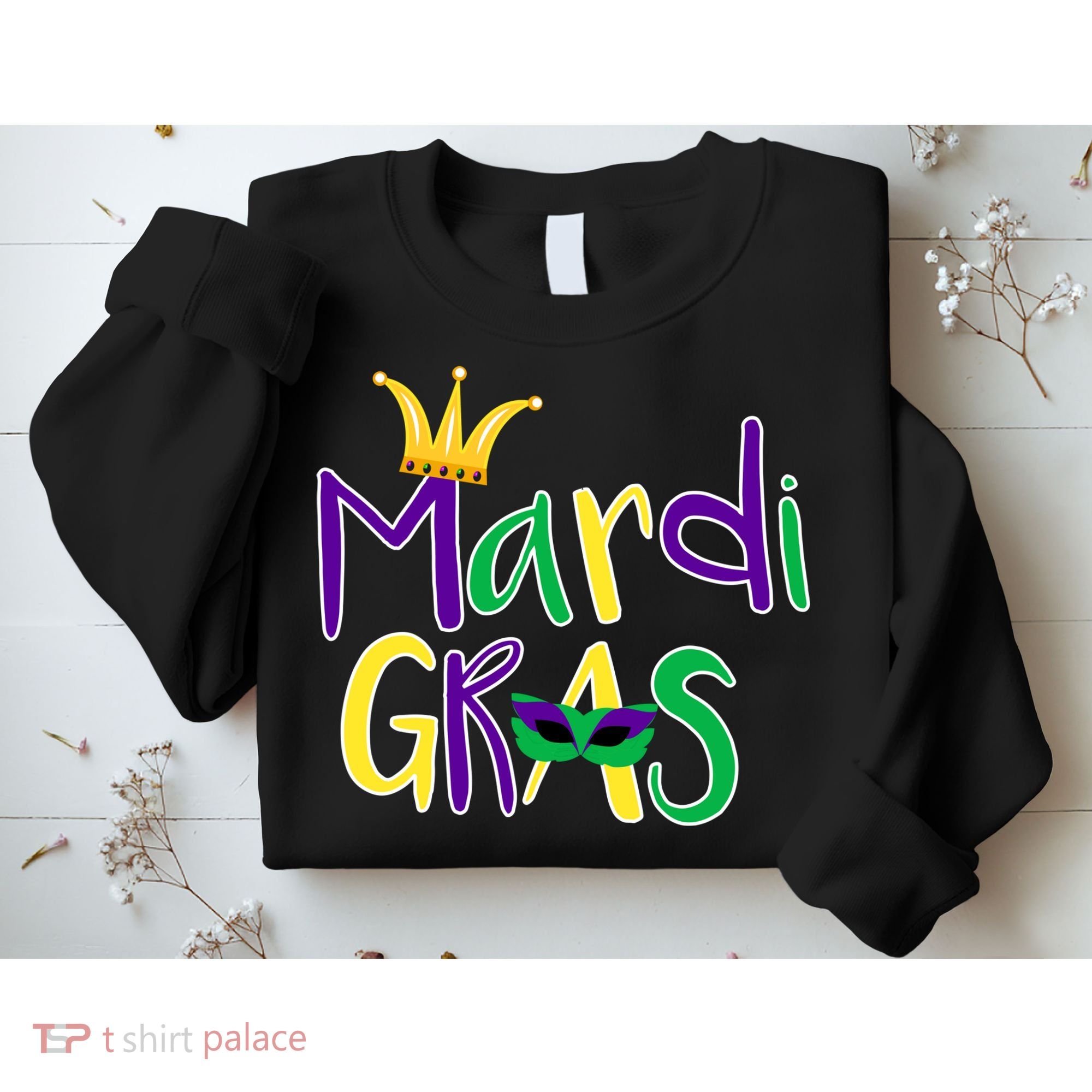 Mardi Gras Crown Logo Sweatshirt