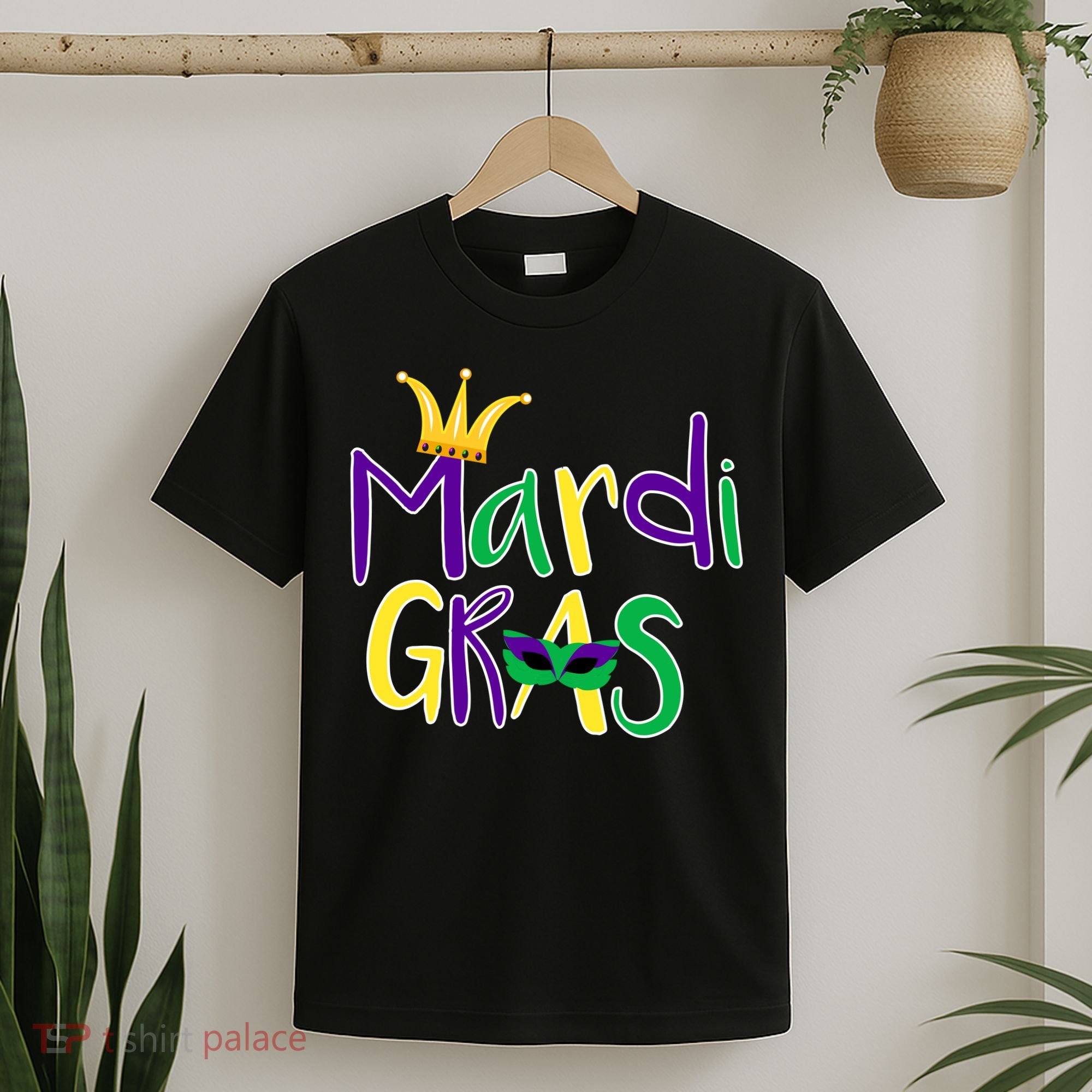 Mardi Gras Crown Logo T-Shirt