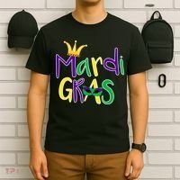 Mardi Gras Crown Logo T-Shirt thumb 6