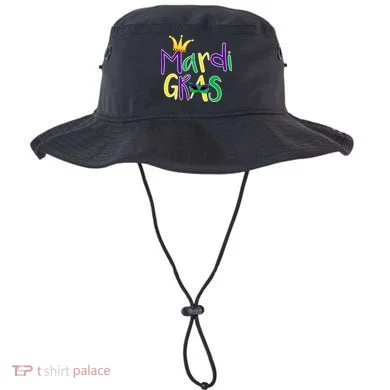 Mardi Gras Crown Logo Bucket Hat