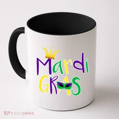 Mardi Gras Crown Logo Coffee Mug