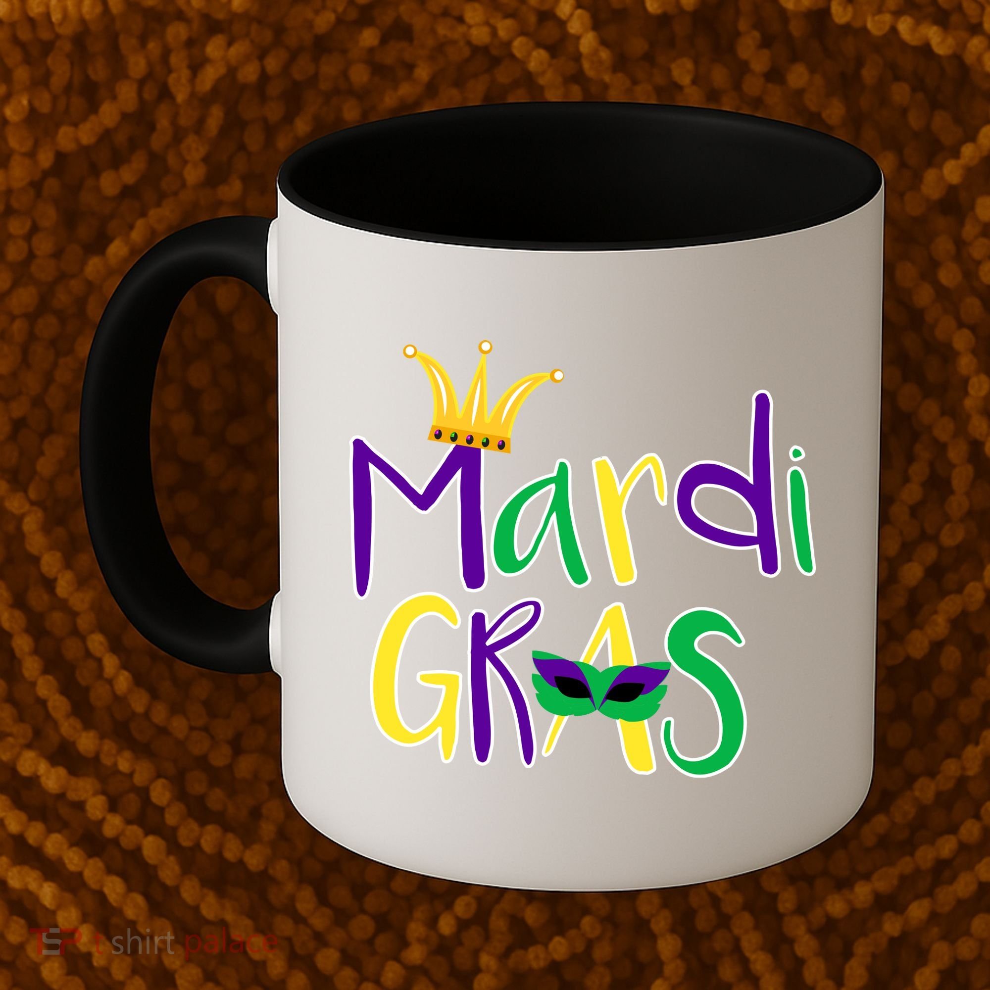 Mardi Gras Crown Logo Coffee Mug