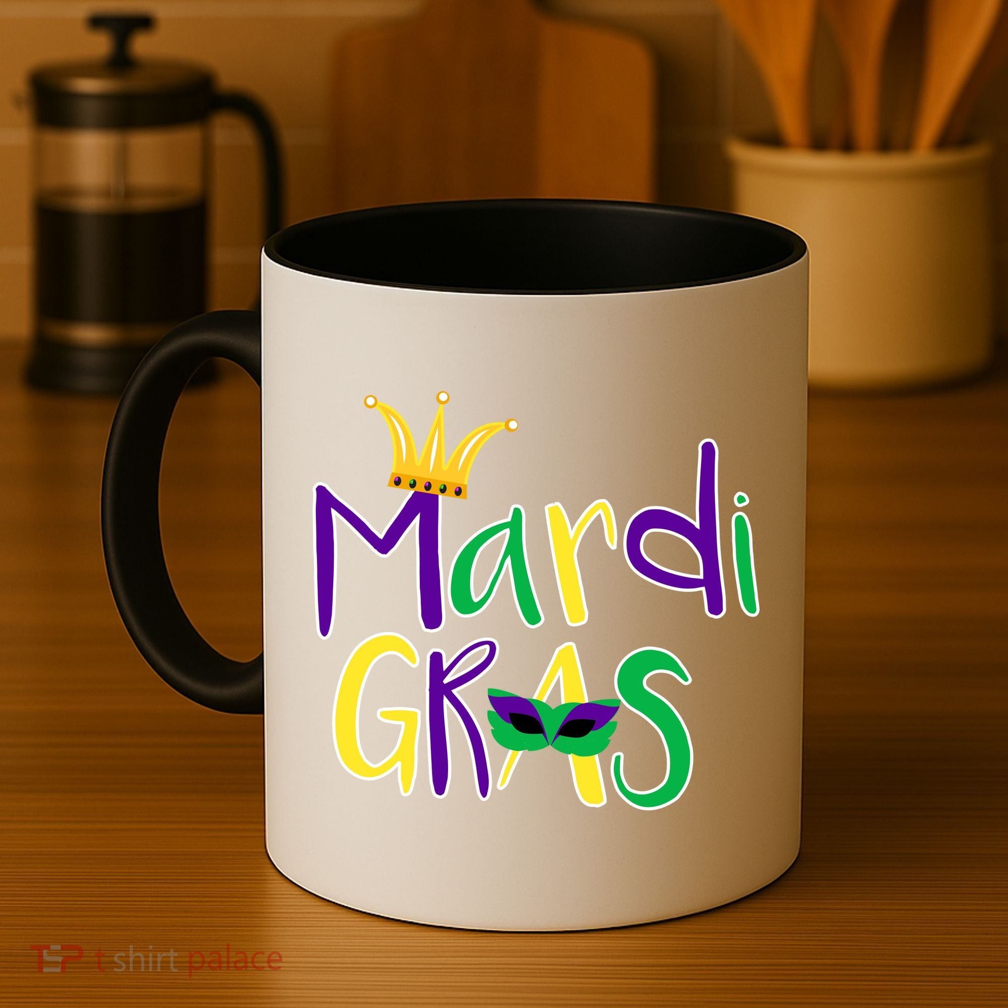 Mardi Gras Crown Logo Coffee Mug