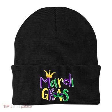 Mardi Gras Crown Logo Beanie