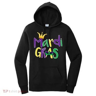 Mardi Gras Crown Logo Women's Hoodie