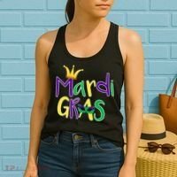 Mardi Gras Crown Logo Women's Tank Top thumb 2