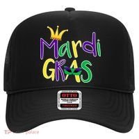 Mardi Gras Crown Logo Hat thumb 0