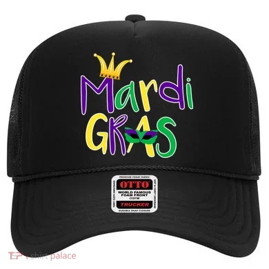 Mardi Gras Crown Logo Hat