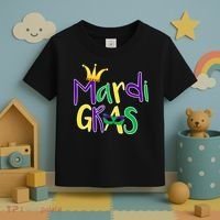Mardi Gras Crown Logo Toddler T-Shirt thumb 3