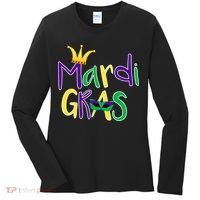 Mardi Gras Crown Logo Women's Long Sleeve Shirt thumb 0