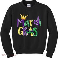 Mardi Gras Crown Logo Kids Sweatshirt thumb 0
