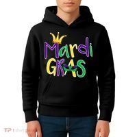 Mardi Gras Crown Logo Kids Hoodie thumb 4