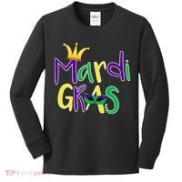 Mardi Gras Crown Logo Kids Long Sleeve Shirt thumb 0