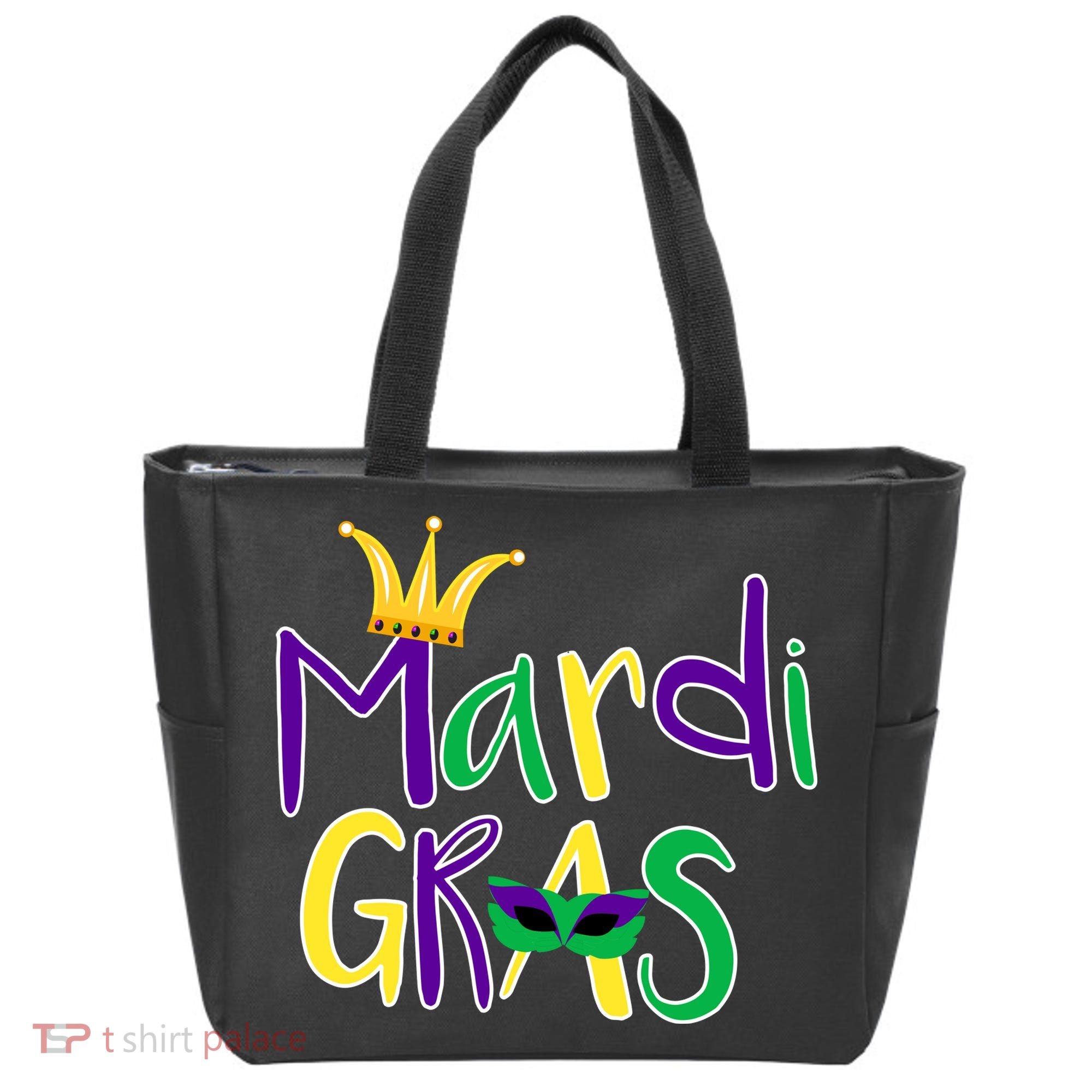 Mardi Gras Crown Logo Tote Bag