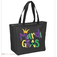 Mardi Gras Crown Logo Tote Bag thumb 2