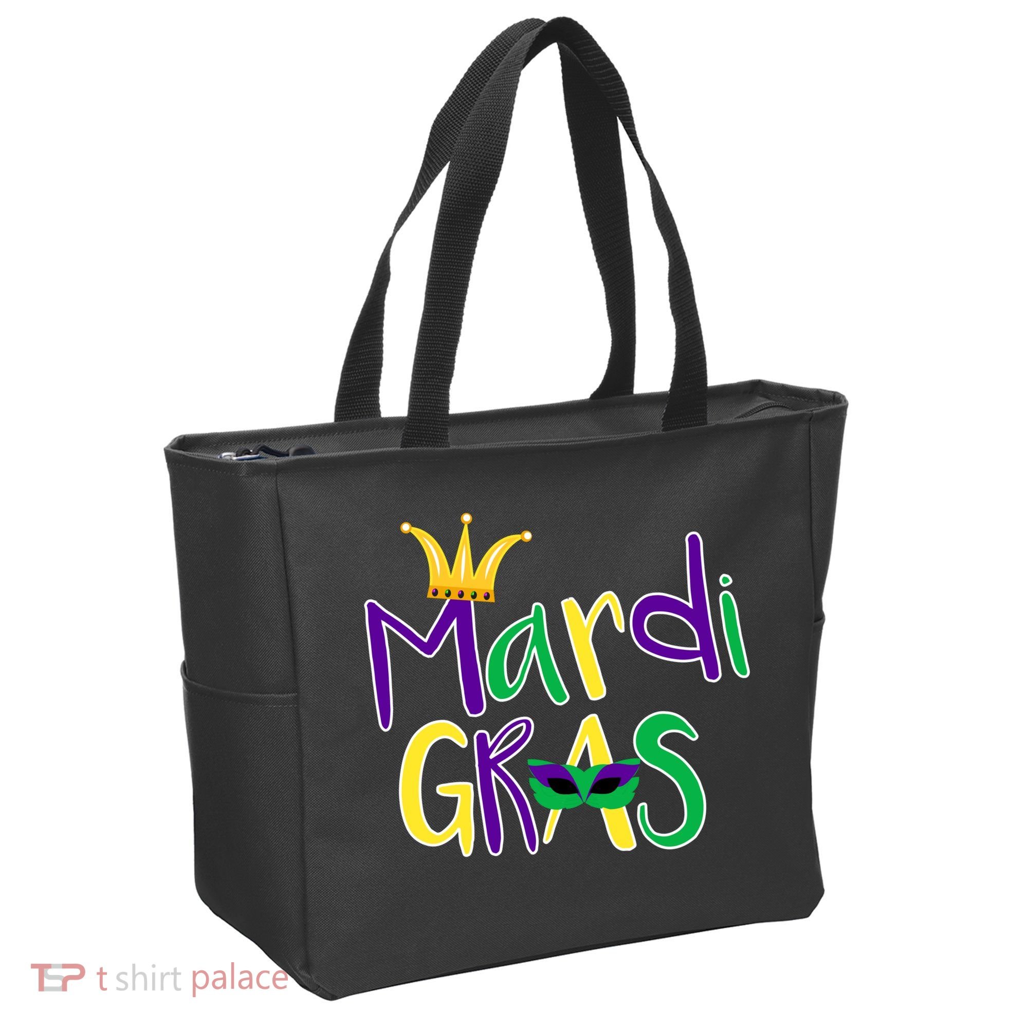 Mardi Gras Crown Logo Tote Bag