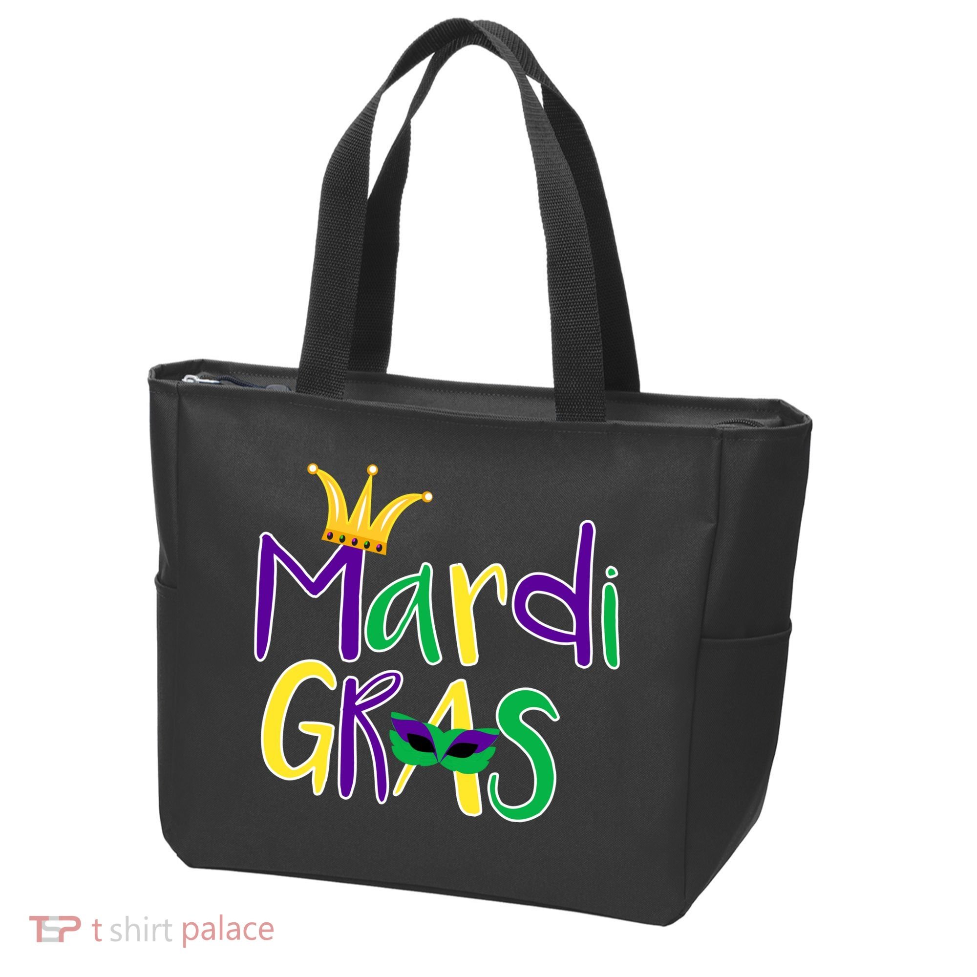 Mardi Gras Crown Logo Tote Bag