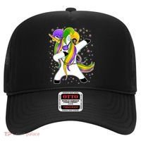 Mardi Gras Dabbing Unicorn Hat thumb 0