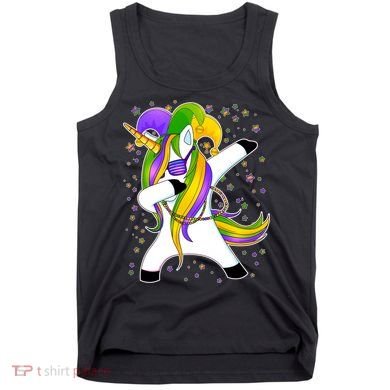 Mardi Gras Dabbing Unicorn Tank Top