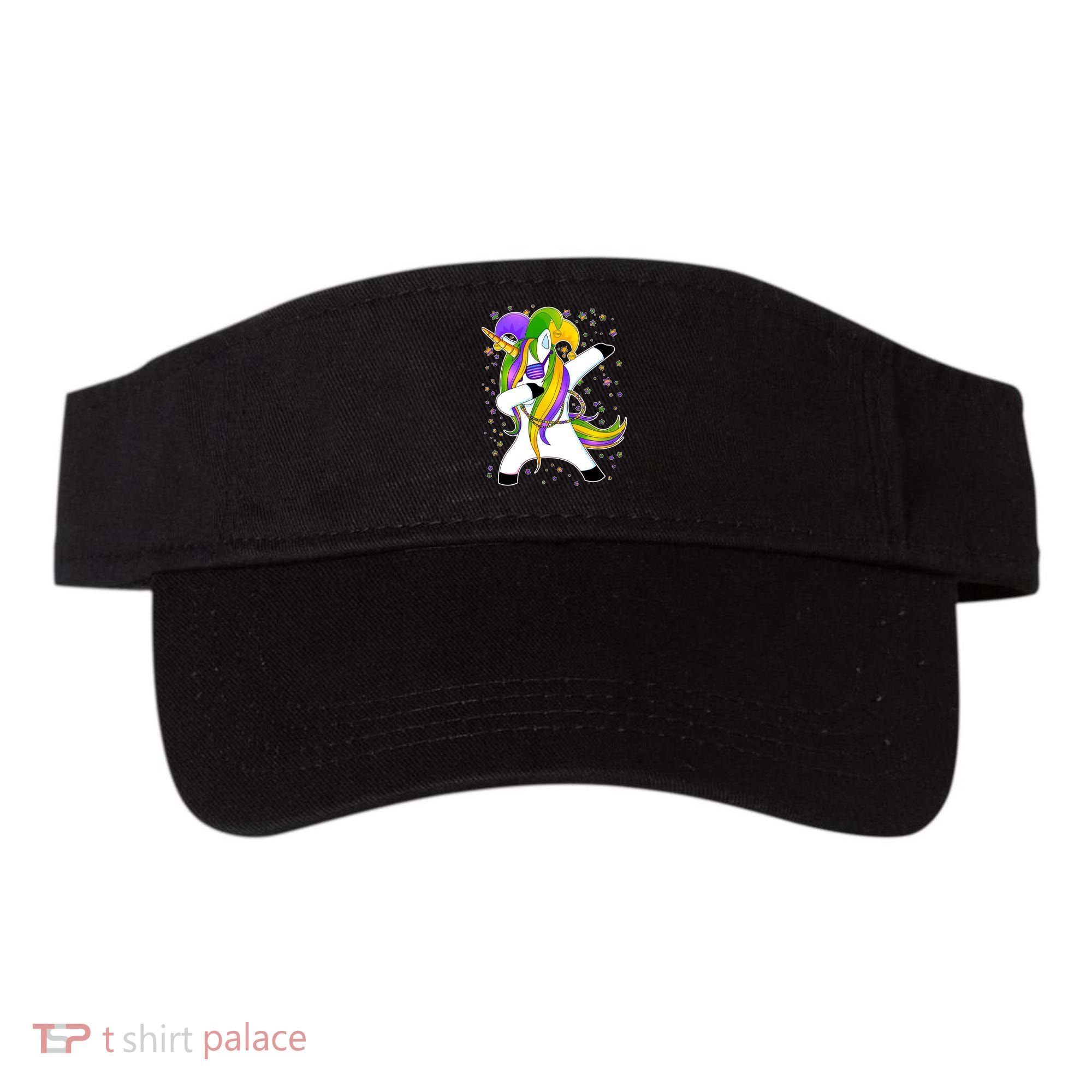 Mardi Gras Dabbing Unicorn Visor