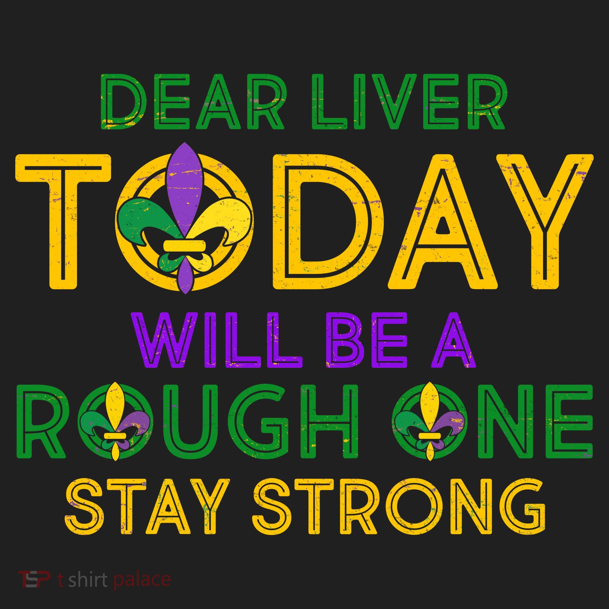 Mardi Gras Dear Liver Today Will Be A Rough One Tumbler