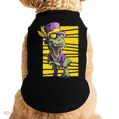 Mardi Gras Dinosaur Doggie Tank