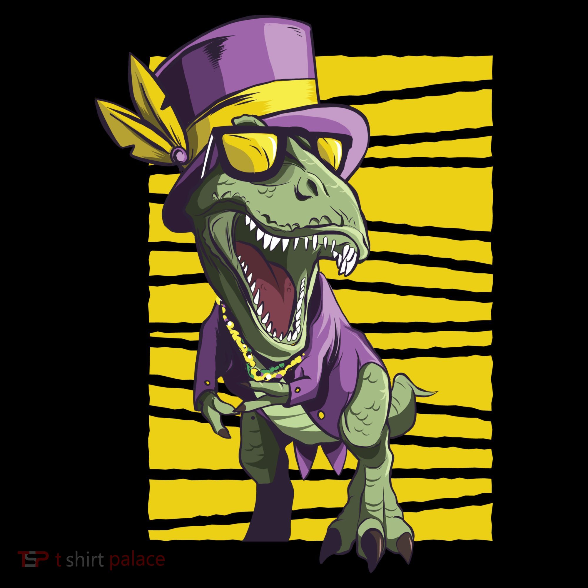 Mardi Gras Dinosaur Ornament