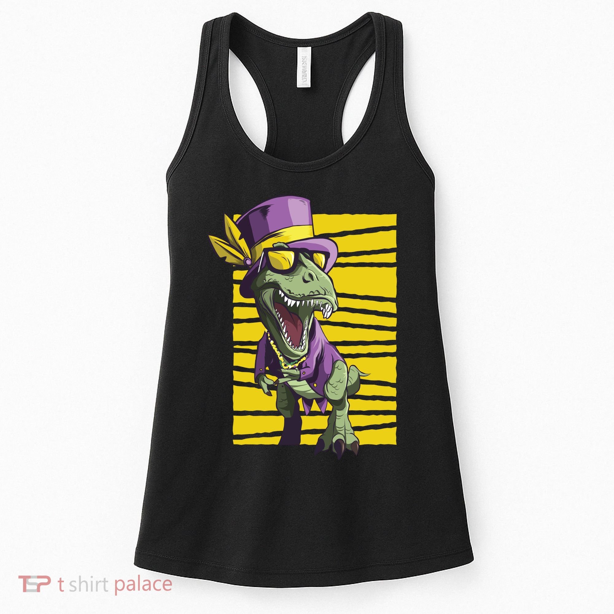 Mardi Gras Dinosaur Women's Tank Top